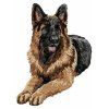german shepherd body embroidery design