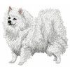 german spitz embroidery design