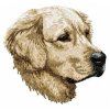 golden retriever embroidery design