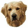 golden retriever embroidery design