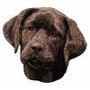 labrador retriever chocolate embroidery design