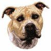 staffordshire bull terrier embroidery design