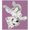 west highland white terrier embroidery design