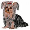 yorkshire terrier embroidery design