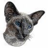 siamese cat embroidery design