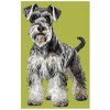 schnauzer embroidery design