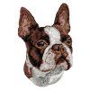 boston terrier embroidery design