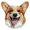 pembroke welsh corgi embroidery design