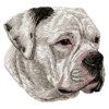 american bulldog embroidery design