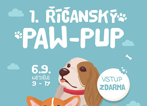 1. říčanský PAW-PUP. Celý den trhy a zábava pro pejskaře