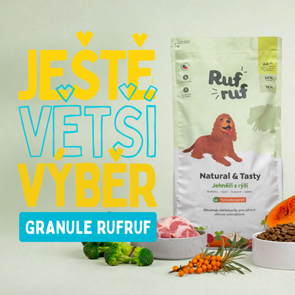 Ještě větší výběr. Nová řada krmiva Rufruf Natural
