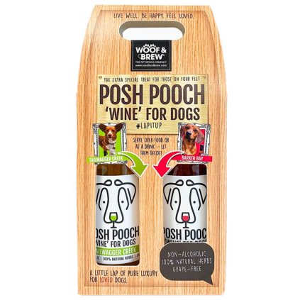 Dárkový set Posh Pooch Víno pro psy 2x