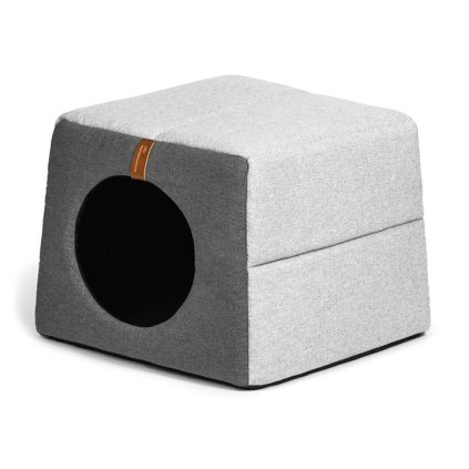 Rexproduct Pelíšek a boudička 2v1 Light Grey (kruh)