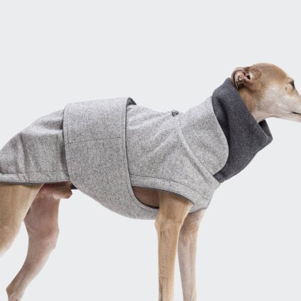 Cloud7 Kabát pro italské chrtíky Brooklyn Flannel Grey