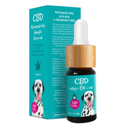 Zelená Země CBD olej pro psy 10% 10 ml