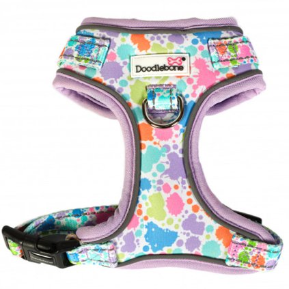 Doodlebone Postroj Airmesh Adjustable Pastel Paint Splat