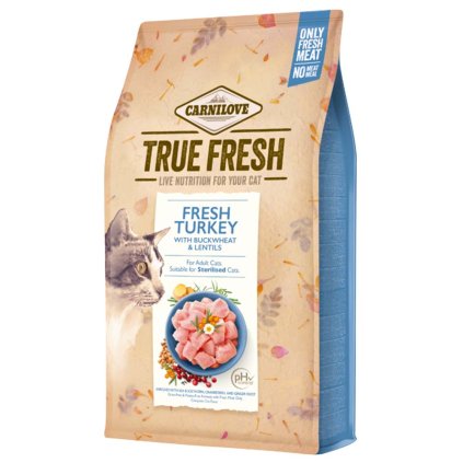 Carnilove True Fresh Granule pro kočky Čerstvá krůta 340 g