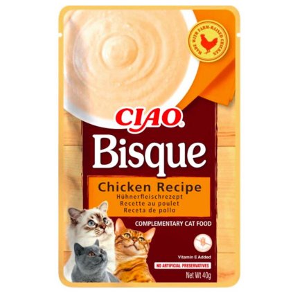 Churu Cat Ciao Bisque Krémové pyré pro kočky Kuře 40 g