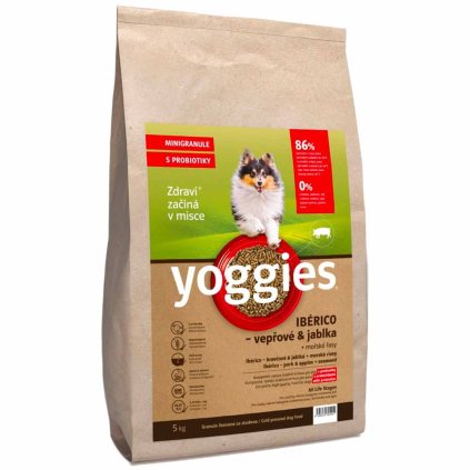 Yoggies Minigranule Ibérico Vepřové s jablky a mořskou řasou