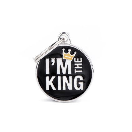 Známka pro psa Malá I'm The King + GRAVÍROVÁNÍ ZDARMA