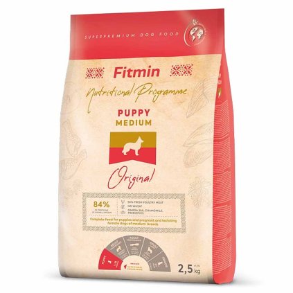 Fitmin Výživový program Granule pro štěňata Puppy Medium 2,5 kg