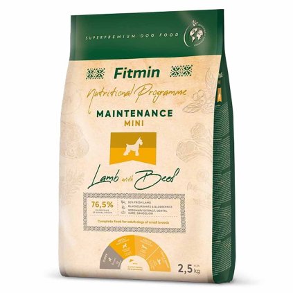 Fitmin Výživový program Minigranule Maintenance Jehněčí s hovězím 2,5 kg