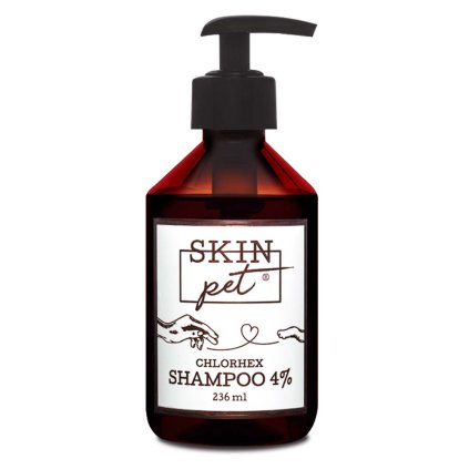 SkinPet Chlorhex Šampon 4% Intenzivní péče, dermatitida, alopecie, plísně, bakterie, svědění tlapek