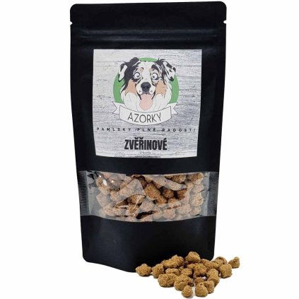 Azorky Tréninkové pamlsky s kokosem Zvěřina 10 mm 100 g