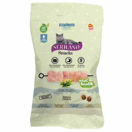 Serrano Pamlsky pro kočky s kuřetem Péče o zuby 50 g