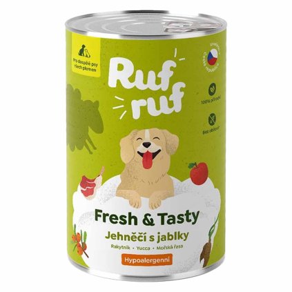 Rufruf Fresh & Tasty Konzerva Jehněčí s jablky 400 g