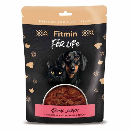 Fitmin For Life Jerky, malé kousky Kachna 70 g