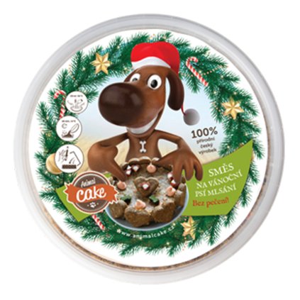 animal cake dort pro psy vanoce