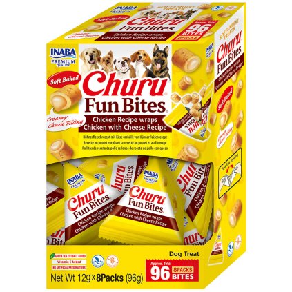 Churu Dog Box Fun Bites Chicken Wraps Kuře se sýrem 8x12 g