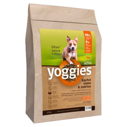 Yoggies Granule Kachna a jelen 15 kg