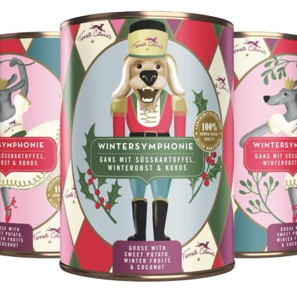 Terra Canis Winter Symphony Konzerva Husa s batáty, zimním ovocem a kokosem 400 g