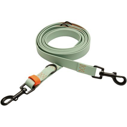 Cloud7 Přepínací vodítko Ipanema BioThane 250 cm Mint : Neon Orange