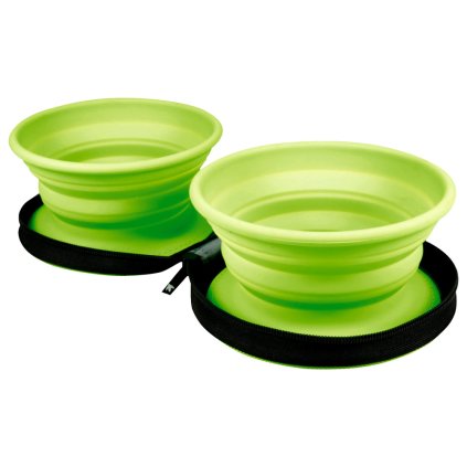 Kiwi Walker Cestovní miska 2v1 Green