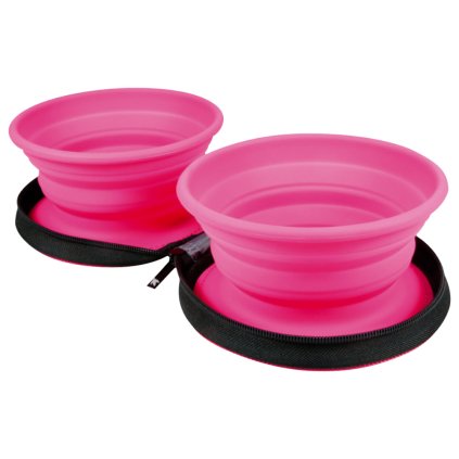 Kiwi Walker Cestovní miska 2v1 Pink