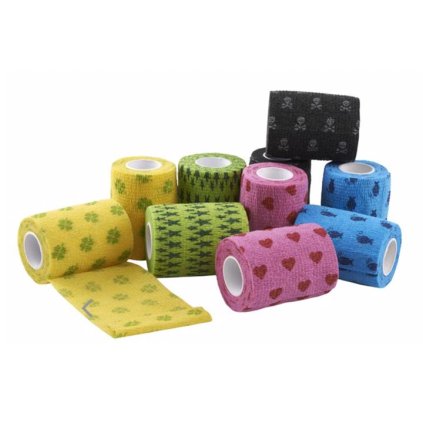 Kruuse Elastické obinadlo pro psy, veselé motivy 5cm x 4,5m