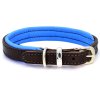 Dogs&Horses Obojek Padded Leather Blue - ML - DOPRODEJ