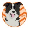 Samolepka Border kolie - kruh s barevným pozadím