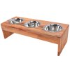 MA-NU Misky na dřevěném podstavci Three