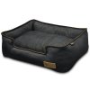 play lounge bed denim medieval blue dark chocolate