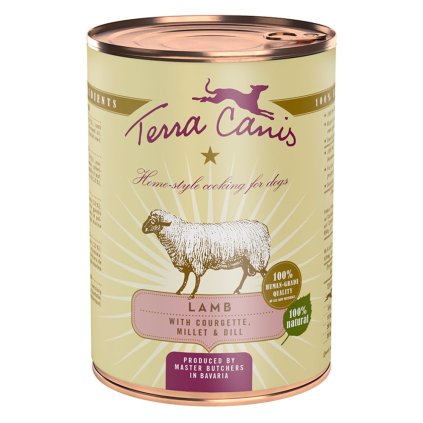 Terra Canis Konzerva Jehněčí s cuketou, jáhly a koprem 400 g