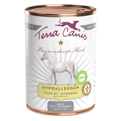 Terra Canis Hypoalergenní konzerva Kůň s topinamburem 400 g