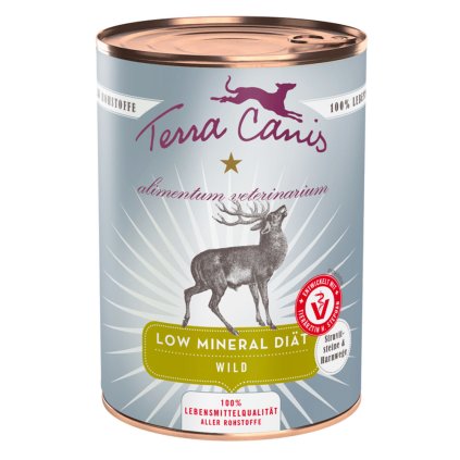 Terra Canis Low Mineral Konzerva Při ledvinových kamenech Zvěřina 400 g