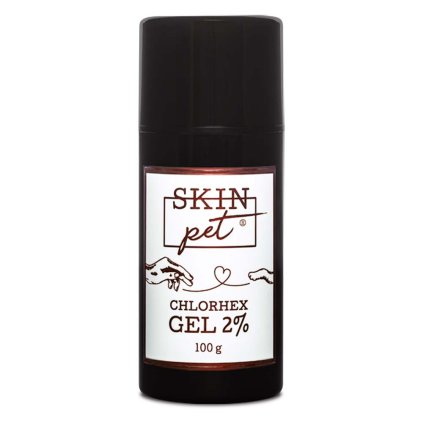 SkinPet Chlorhex Gel 2% 100 g Podráždění kůže, záněty, alergie, hotspoty, poštípání hmyzem