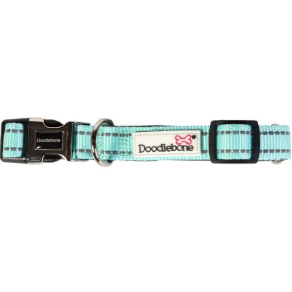 Doodlebone Polstrovaný obojek Mint 6-11