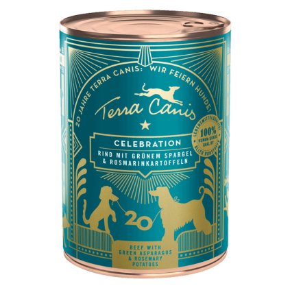 Terra Canis 20th Anniversary Menu Hovězí se zeleným chřestem a rozmarýnovými brambory 400 g