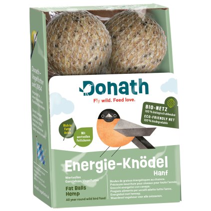 Donath Lojové koule Energie Knödel s konopím, v organické síťce 6 ks